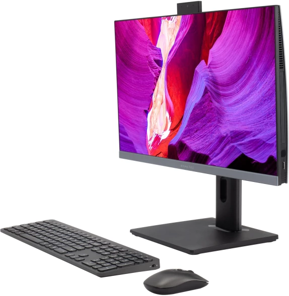 Моноблок Digma Pro Unity 23.8&amp;quot; Full HD i5 12400 (2.5) 16Gb SSD512Gb UHDG 730 CR Windows 11 Pro GbitEth WiFi BT 90W клавиатура мышь Cam серый/черный 1920x1080