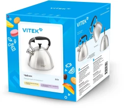 Чайник металлический Vitek Секретный ингредиент VT-WK1400 3л. стальной