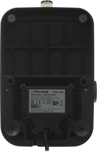 Мясорубка Rondell RDE-1453 2000Вт черный
