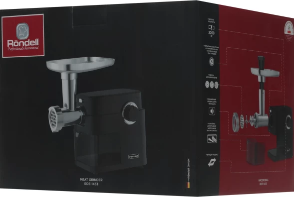Мясорубка Rondell RDE-1453 2000Вт черный