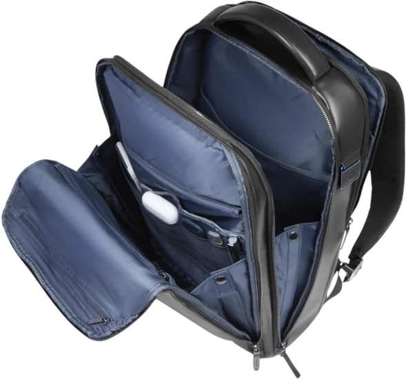 Рюкзак мужской Piquadro Blue Square CA6817B2/N черный натур.кожа