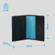 Обложка для паспорта Piquadro Blue Square PP5255B2/N черный натур.кожа