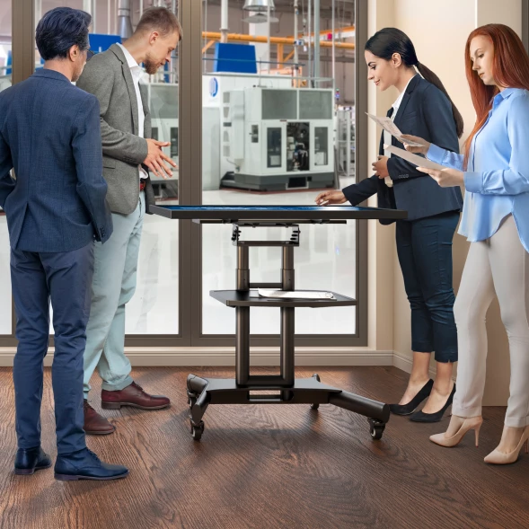 Стойка для телевизора Onkron TS1350 черный 32&amp;quot;-70&amp;quot; макс.45кг напольный мобильный