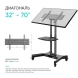 Стойка для телевизора Onkron TS1350 черный 32&amp;quot;-70&amp;quot; макс.45кг напольный мобильный