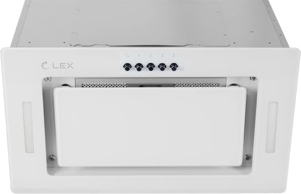 Вытяжка встраиваемая Lex GS Bloc G 600 WH белый управление: кнопочное (1 мотор)