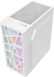 Корпус Formula MANA белый без БП ATX 4x120mm 1xUSB2.0 1xUSB3.0 1xUSB3.1 audio bott PSU