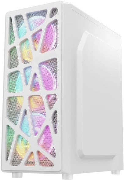 Корпус Formula MANA белый без БП ATX 4x120mm 1xUSB2.0 1xUSB3.0 1xUSB3.1 audio bott PSU