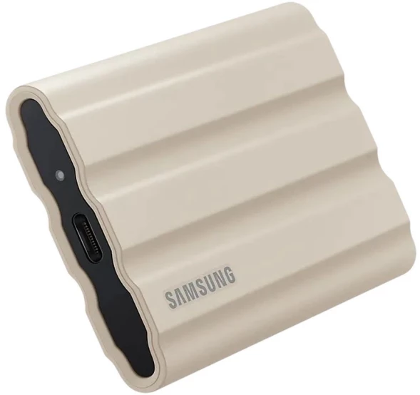 Накопитель SSD Samsung Original USB-C 2Tb MU-PE2T0K/WW Shield T7 1.8&amp;quot; бежевый