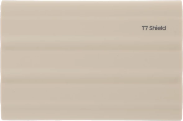 Накопитель SSD Samsung Original USB-C 2Tb MU-PE2T0K/WW Shield T7 1.8&amp;quot; бежевый