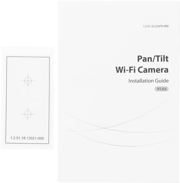 Камера видеонаблюдения IP Dahua DH-IPC-H2AP-0360B Wi-Fi 3.6-3.6мм цв. корп.:белый/черный