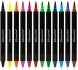 Фломастеры для скетчинга Silwerhof Create 11.5мм 169мм двойной пиш. наконечник Вентилируемый 12цв. пакет с европодвесом