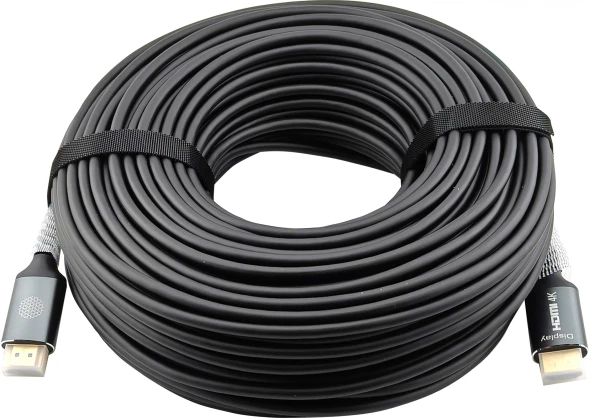 Кабель аудио-видео Cactus CS-HDMI-AOC-2-50 HDMI (m)/HDMI (m) 50м. позолоч.конт. черный