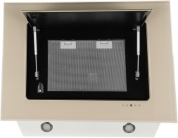 Вытяжка каминная Elikor Оникс 90П-1000-Е4Д бежевый управление: сенсорное (1 мотор)