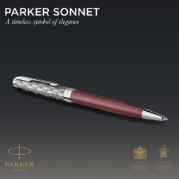 Ручка шариков. Parker Sonnet Premium K537 (CW2119783) Metal Red CT M черн. черн. подар.кор.