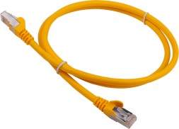 Патч-корд Lanmaster LAN-PC45/S6A-0.5-YL FTP RJ-45 вил.-вилка RJ-45 кат.6A 0.5м желтый LSZH