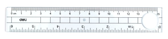 Набор линеек Deli E9597 прозрачный компл.:лин.15см./треуг.2шт./трансп.