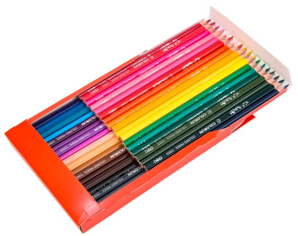 Карандаши цв. Deli EC00330 ColoRun трехгран. тополь 36цв. коробка/европод. (36шт)