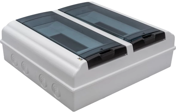 Щит распределительный IEK MKP72-N3-24-55 КМПн-24 IP55 для установки модульных устройств навесной 306мм 108мм 328мм 660B 24мод. пластик IP55 белый (упак.:1шт)