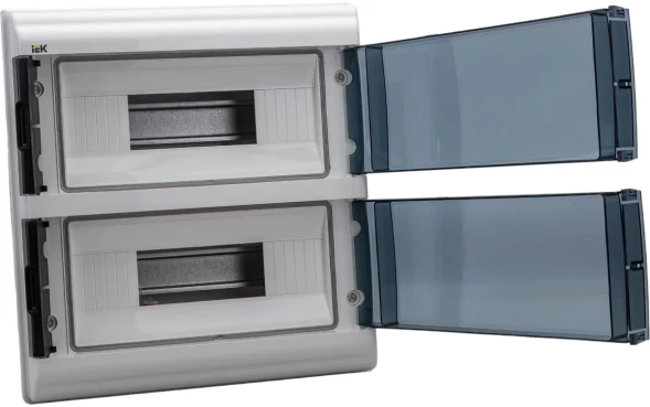 Щит распределительный IEK MKP72-N3-24-55 КМПн-24 IP55 для установки модульных устройств навесной 306мм 108мм 328мм 660B 24мод. пластик IP55 белый (упак.:1шт)