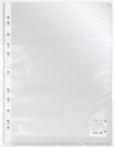 Папка-вкладыш Бюрократ Премиум 013BTEN60 тисненые А4+ (упак.:100шт)