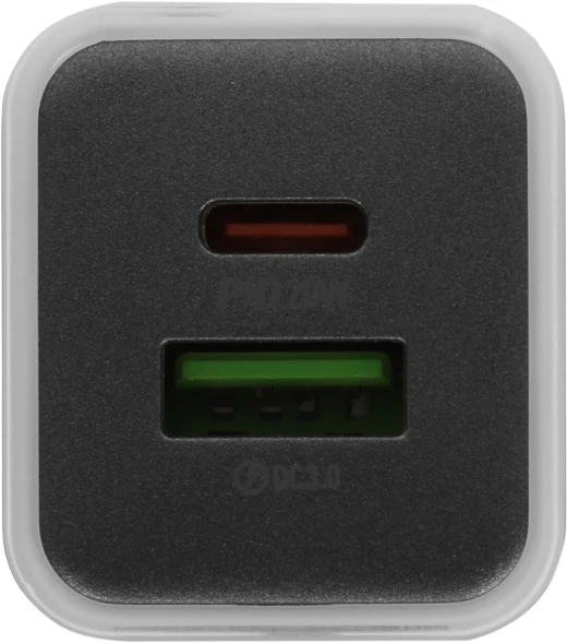 Сетевое зар./устр. Hoco N46 Glorious 20W 3A (PD+QC+AFC) USB-A/Type-C универсальное белый (35301)