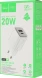 Сетевое зар./устр. Hoco N46 Glorious 20W 3A (PD+QC+AFC) USB-A/Type-C универсальное белый (35301)