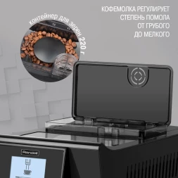 Кофемашина Rondell 1103-RE-01 1450Вт черный