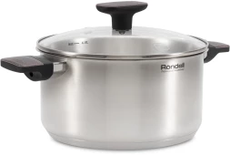 Кастрюля Rondell Chambray RDS-1956 4.8л. d=24см (с крышкой) стальной