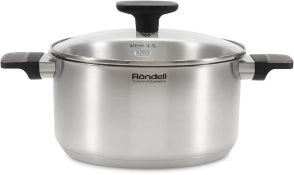 Кастрюля Rondell Chambray RDS-1956 4.8л. d=24см (с крышкой) стальной