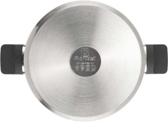 Кастрюля Rondell Chambray RDS-1956 4.8л. d=24см (с крышкой) стальной