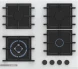 Газовая варочная поверхность Bosch PNK6B2P40R белый