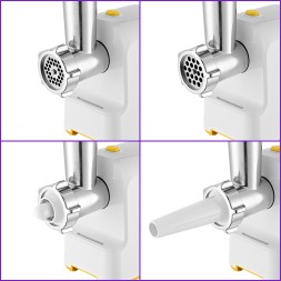 Мясорубка Kitfort КТ-2113-2 1000Вт белый/желтый