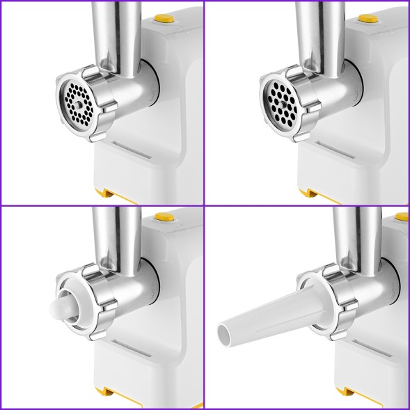 Мясорубка Kitfort КТ-2113-2 1000Вт белый/желтый