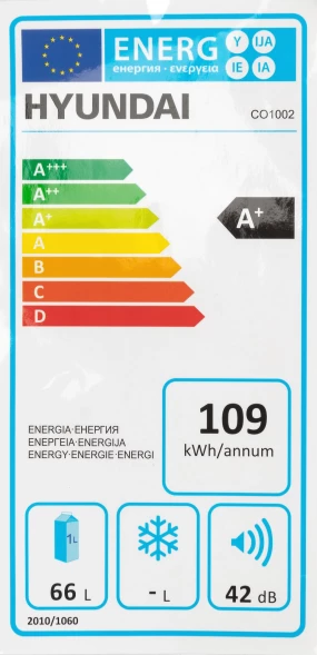 Холодильник Hyundai CO1002 1-нокамерн. белый