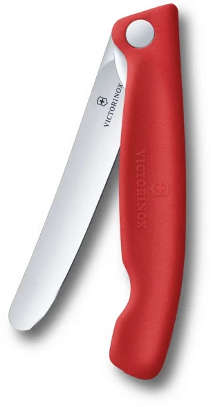 Нож кухонный Victorinox Swiss Classic 6.7801.FC1 стальной универсальный для овощей лезв.110мм прямая заточка красный карт.коробка