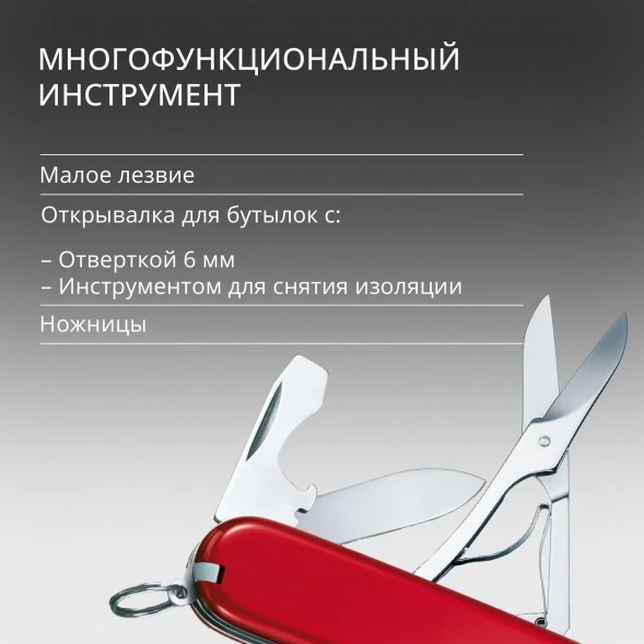 Нож перочинный Victorinox Super Tinker (1.4703) 91мм 14функц. красный карт.коробка
