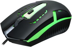 Мышь Оклик 398G черный оптическая (2400dpi) USB для ноутбука (4but)