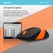 Мышь A4Tech Fstyler FG10 черный/оранжевый оптическая (2000dpi) беспроводная USB (4but)