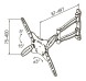Кронштейн для телевизора Kromax TECHNO-5 белый 15&amp;quot;-55&amp;quot; макс.35кг настенный поворот и наклон
