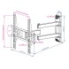 Кронштейн для телевизора Kromax PIXIS-XS черный 22&amp;quot;-55&amp;quot; макс.30кг настенный поворотно-выдвижной и наклонный