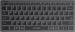 Клавиатура A4Tech Fstyler FX61 серый USB slim LED (FX61 GREY)