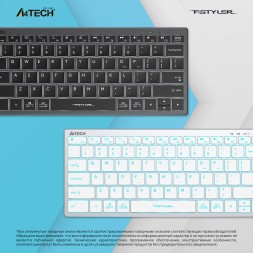 Клавиатура A4Tech Fstyler FX61 серый USB slim LED (FX61 GREY)