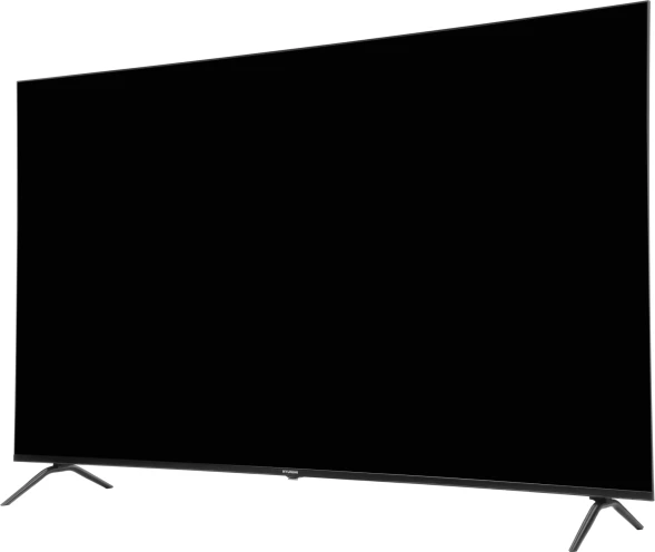 Телевизор LED Hyundai 75&amp;quot; H-LED75BU7011 Google TV Frameless Metal черный 4K Ultra HD 60Hz MEMC DVB-T DVB-T2 DVB-C DVB-S DVB-S2 USB WiFi Smart TV