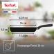 Сковорода Tefal Force 4218024 круглая 24см покрытие: антипригарное ручка несъемная (без крышки) черный (9100048315)
