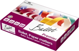 Бумага Ballet Premier A A4 марка A/80г/м2/500л./белый CIE162% матовое/матовое для лазерной печати