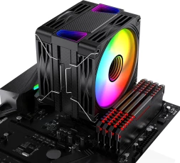 Устройство охлаждения(кулер) Bloody BD-AC230-ARGB1 ARGB Soc-AM5/AM4/1151/1200/2066/1700 черный 4-pin 22-32dB Al+Cu LCD 230W 715gr Ret (BD-AC230-ARGB1-BK)