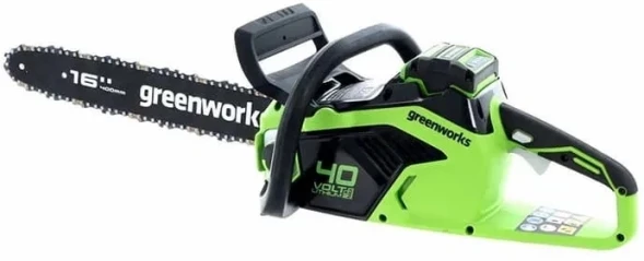 Цепная пила Greenworks GD40CS18 аккум. 1800Вт 2.4л.с. дл.шины:16&amp;quot; (40cm) 1аккум. 8Ач ЗУ (2005807UH)