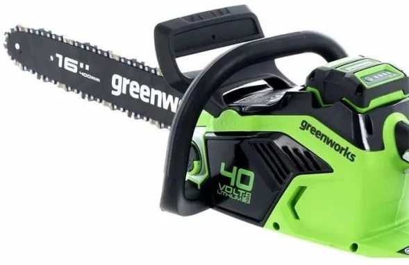 Цепная пила Greenworks GD40CS18 аккум. 1800Вт 2.4л.с. дл.шины:16&amp;quot; (40cm) 1аккум. 8Ач ЗУ (2005807UH)