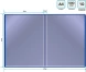 Папка с 10 прозр.вклад. Silwerhof Eco A4 пластик 0.5мм синий