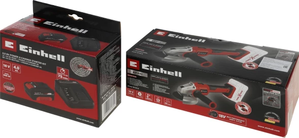 Углошлифовальная машина Einhell PXC AXXIO 8500об/мин рез.шпин.:M14 d=125мм (4431151SET)